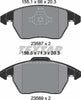 Textar Brake Pads Full Set Of 4 Front 2358704 thumbnail