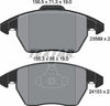Textar Brake Pads Full Set Of 4 Front 2358901 thumbnail