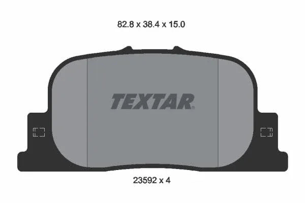 Textar Brake Pads Set Brake Pads Full Set Of 4 Rear 2359201 - image 4