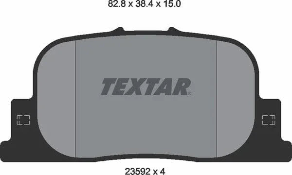 Textar Brake Pads Set Brake Pads Full Set Of 4 Rear 2359201 - image 5
