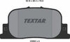 Textar Brake Pads Set Brake Pads Full Set Of 4 Rear 2359201 thumbnail