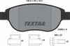 Textar Brake Pads Full Set Of 4 Front With Brake Caliper Screws 2360001 thumbnail