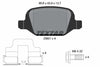 Textar Brake Pads Full Set Of 4 Rear With Accessories 2360102 thumbnail