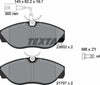 Textar Brake Pads Full Set Of 4 Front With Brake Caliper Screws 2360201 thumbnail