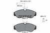 Textar Brake Pads Full Set Of 4 Front With Brake Caliper Screws 2360301 thumbnail