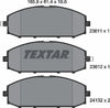 Textar Brake Pads Full Set Of 4 Front 2361101 thumbnail