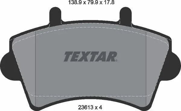 Textar Brake Pads Full Set Of 4 Front 2361301 - image 5