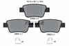 Textar Brake Pads Full Set Of 4 Rear With Accessories 2362002 thumbnail