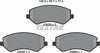 Textar Brake Pads Full Set Of 4 Front 2363801 thumbnail