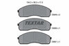 Textar Brake Pads Full Set Of 4 Front 2364904 thumbnail