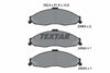 Textar Brake Pads Full Set Of 4 Front 2366401 thumbnail