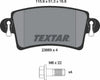 Textar Brake Pads Full Set Of 4 Rear With Brake Caliper Screws 2366901 thumbnail