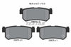 Textar Brake Pads Set Brake Pads Full Set Of 4 Rear 2367301 thumbnail