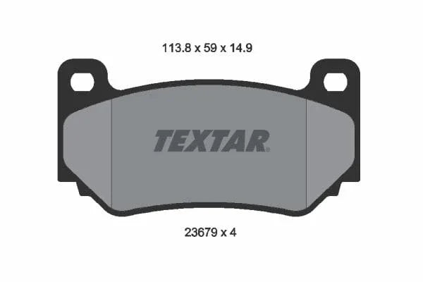 Textar Brake Pads Full Set Of 4 Front 2367901 - image 4