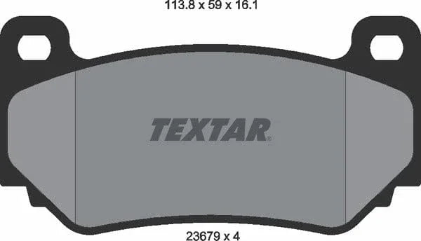Textar Brake Pads Full Set Of 4 Front 2367901 - image 5