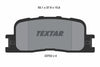 Textar Brake Pads Set Brake Pads Full Set Of 4 Rear 2370201 thumbnail