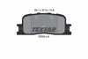 Textar Brake Pads Set Brake Pads Full Set Of 4 Rear 2370205 thumbnail