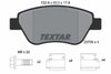 Textar Brake Pads Full Set Of 4 Front With Brake Caliper Screws With Accessories 2370503 thumbnail