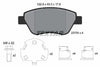 Textar Brake Pads Full Set Of 4 Front With Brake Caliper Screws With Accessories 2370507 thumbnail