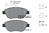 Textar Brake Pads Full Set Of 4 Front With Brake Caliper Screws With Accessories 2370901 thumbnail