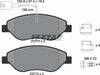 Textar Brake Pads Full Set Of 4 Front With Brake Caliper Screws With Accessories 2371104 thumbnail
