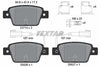 Textar Brake Pads Set Brake Pads Full Set Of 4 Rear 2371403 thumbnail