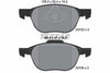 Textar Brake Pads Full Set Of 4 Front 2372301 thumbnail