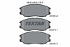 Textar Brake Pads Full Set Of 4 Front 2372601 thumbnail
