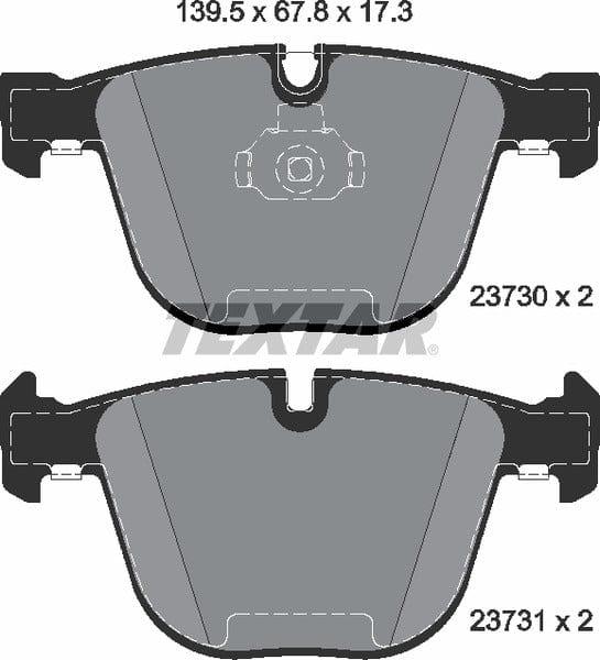 Textar Brake Pads Set Brake Pads Full Set Of 4 Rear 2373001 - image 5
