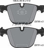 Textar Brake Pads Set Brake Pads Full Set Of 4 Rear 2373001 thumbnail