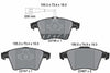 Textar Brake Pads Full Set Of 4 Front 2374601 thumbnail