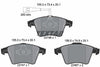 Textar Brake Pads Full Set Of 4 Front 2374602 thumbnail