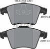 Textar Brake Pads Full Set Of 4 Front 2374702 thumbnail