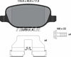 Textar Brake Pads Full Set Of 4 Rear With Brake Caliper Screws 2376001 thumbnail