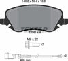 Textar Brake Pads Full Set Of 4 Front With Brake Caliper Screws With Accessories 2376101 thumbnail