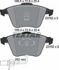 Textar Brake Pads Full Set Of 4 Front 2376201 thumbnail