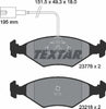 Textar Brake Pads Full Set Of 4 Front 2377601 thumbnail