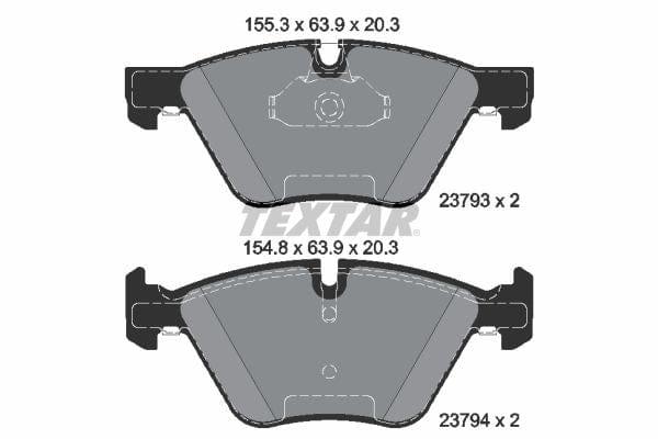 Textar Brake Pads Full Set Of 4 Front 2379301 - image 4