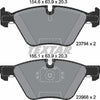 Textar Brake Pads Full Set Of 4 Front 2379401 thumbnail