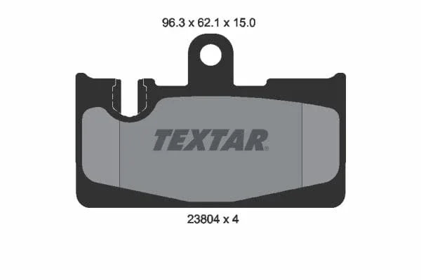 Textar Brake Pads Set Brake Pads Full Set Of 4 Rear 2380401 - image 4