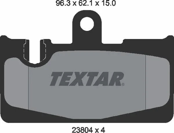 Textar Brake Pads Set Brake Pads Full Set Of 4 Rear 2380401 - image 5