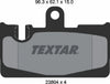 Textar Brake Pads Set Brake Pads Full Set Of 4 Rear 2380401 thumbnail
