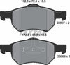 Textar Brake Pads Full Set Of 4 Front 2380701 thumbnail