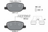 Textar Brake Pads Full Set Of 4 Rear With Brake Caliper Screws 2381101 thumbnail