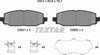 Textar Brake Pads Full Set Of 4 Rear With Accessories 2383101 thumbnail