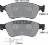Textar Brake Pads Full Set Of 4 Front 2388501 thumbnail
