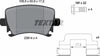 Textar Brake Pads Full Set Of 4 Rear With Brake Caliper Screws With Accessories 2391402 thumbnail