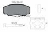 Textar Brake Pads Full Set Of 4 Rear With Brake Caliper Screws With Accessories 2392101 thumbnail
