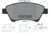Textar Brake Pads Full Set Of 4 Front With Brake Caliper Screws 2393001 thumbnail