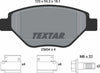 Textar Brake Pads Full Set Of 4 Front With Brake Caliper Screws 2393401 thumbnail